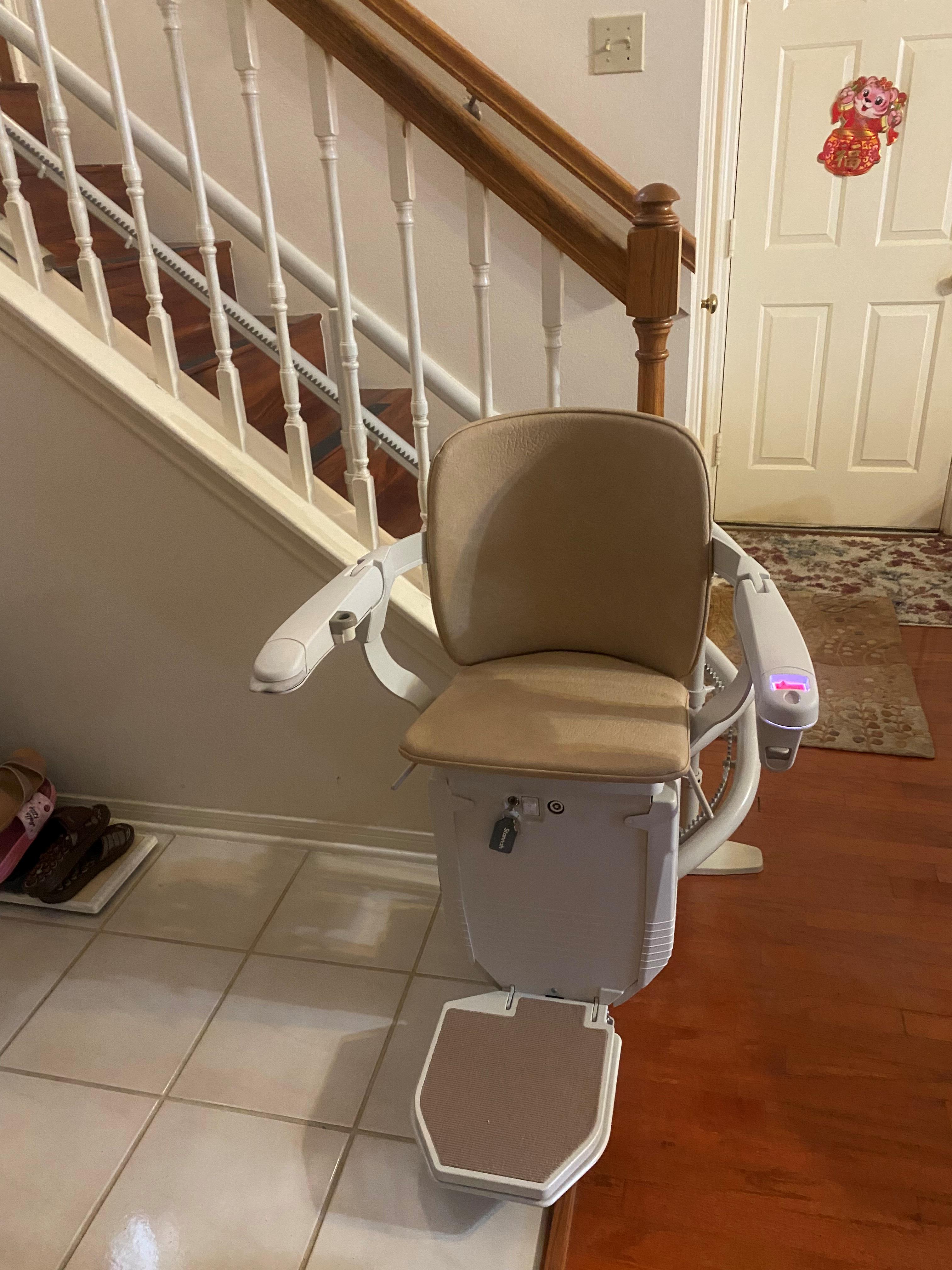 A stairlift installed by Livewell